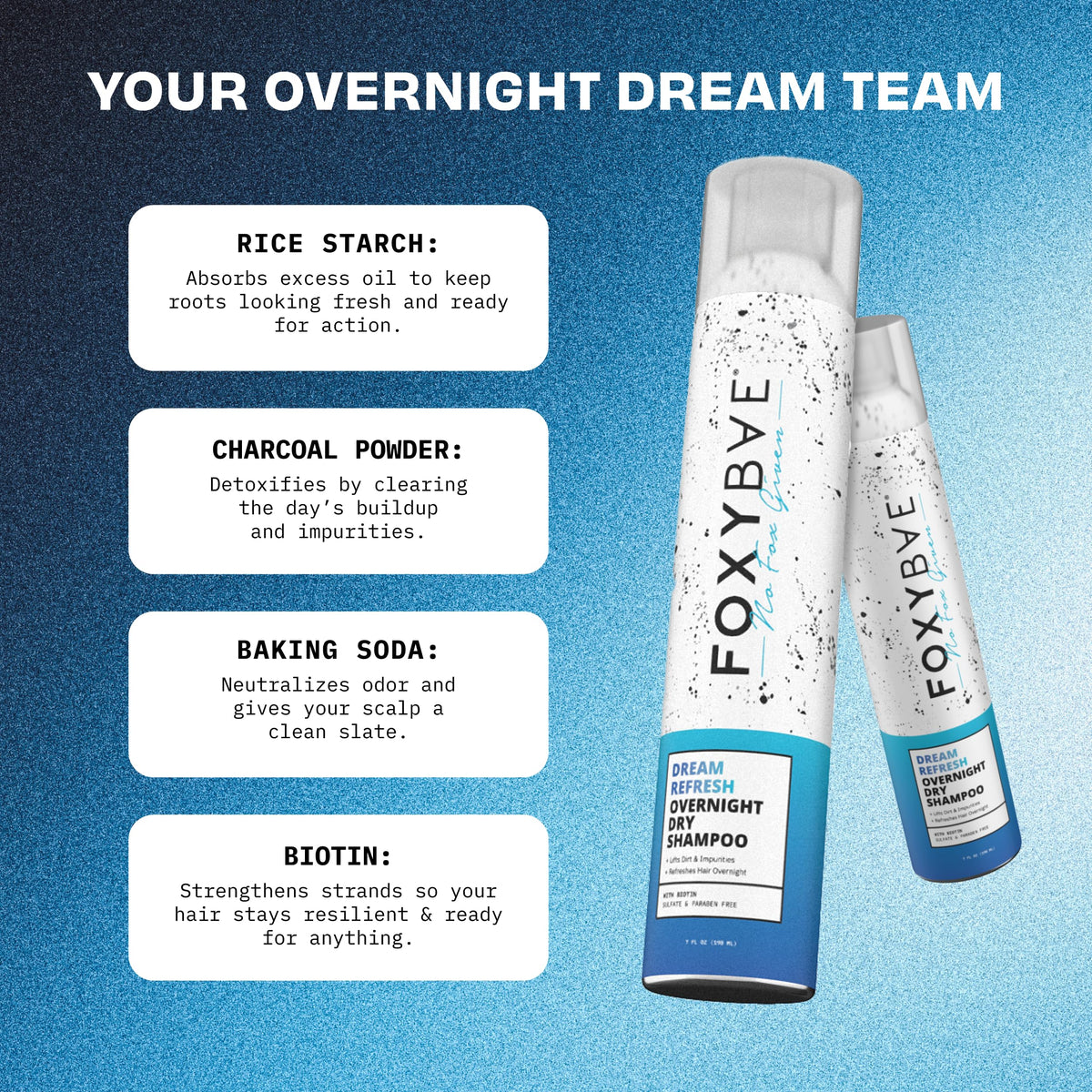 FoxyBae spray nozzle close-up for precise overnight application