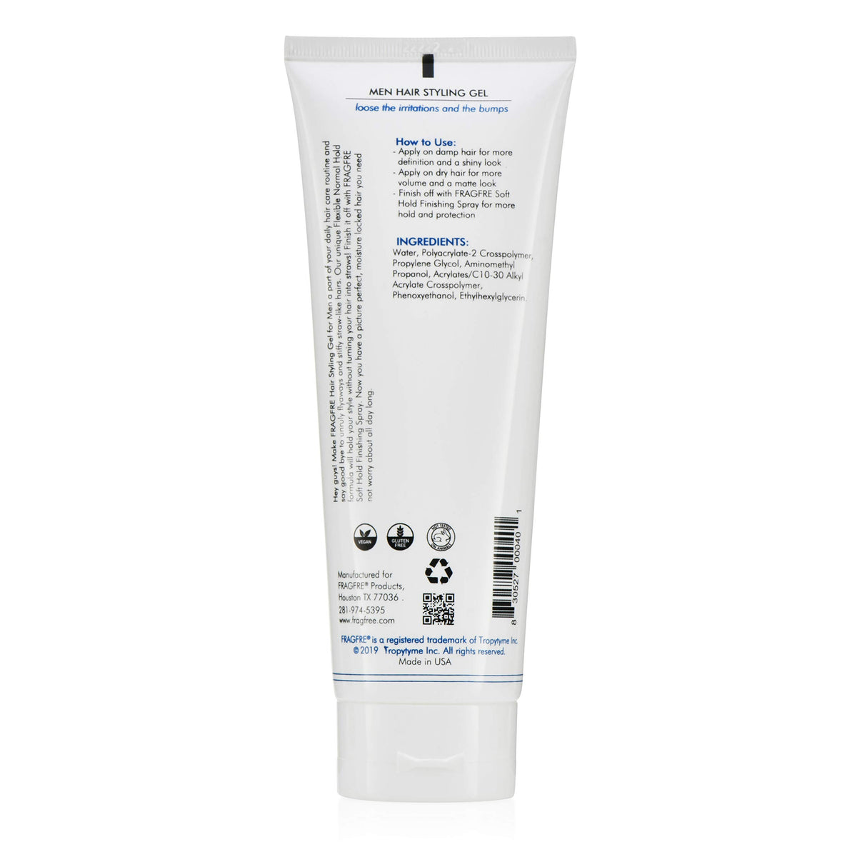 FRAGFRE before and after hair comparison illustrating improved volume benefit