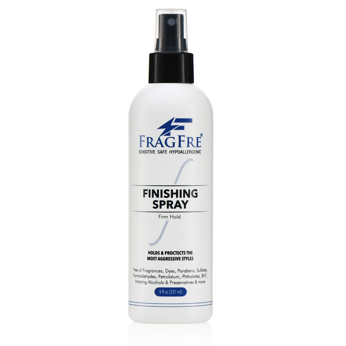 FRAGFRE front label on bottle showing firm hold benefits