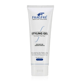 FRAGFRE front packaging showing 8 oz bottle and label, clear benefit of strong hold