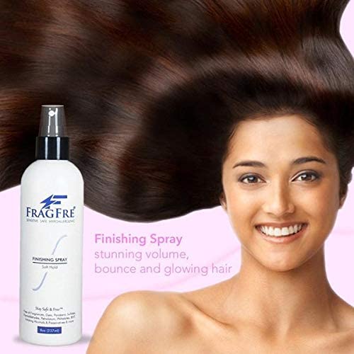FRAGFRE label close-up highlighting hypoallergenic ingredients for gentle use
