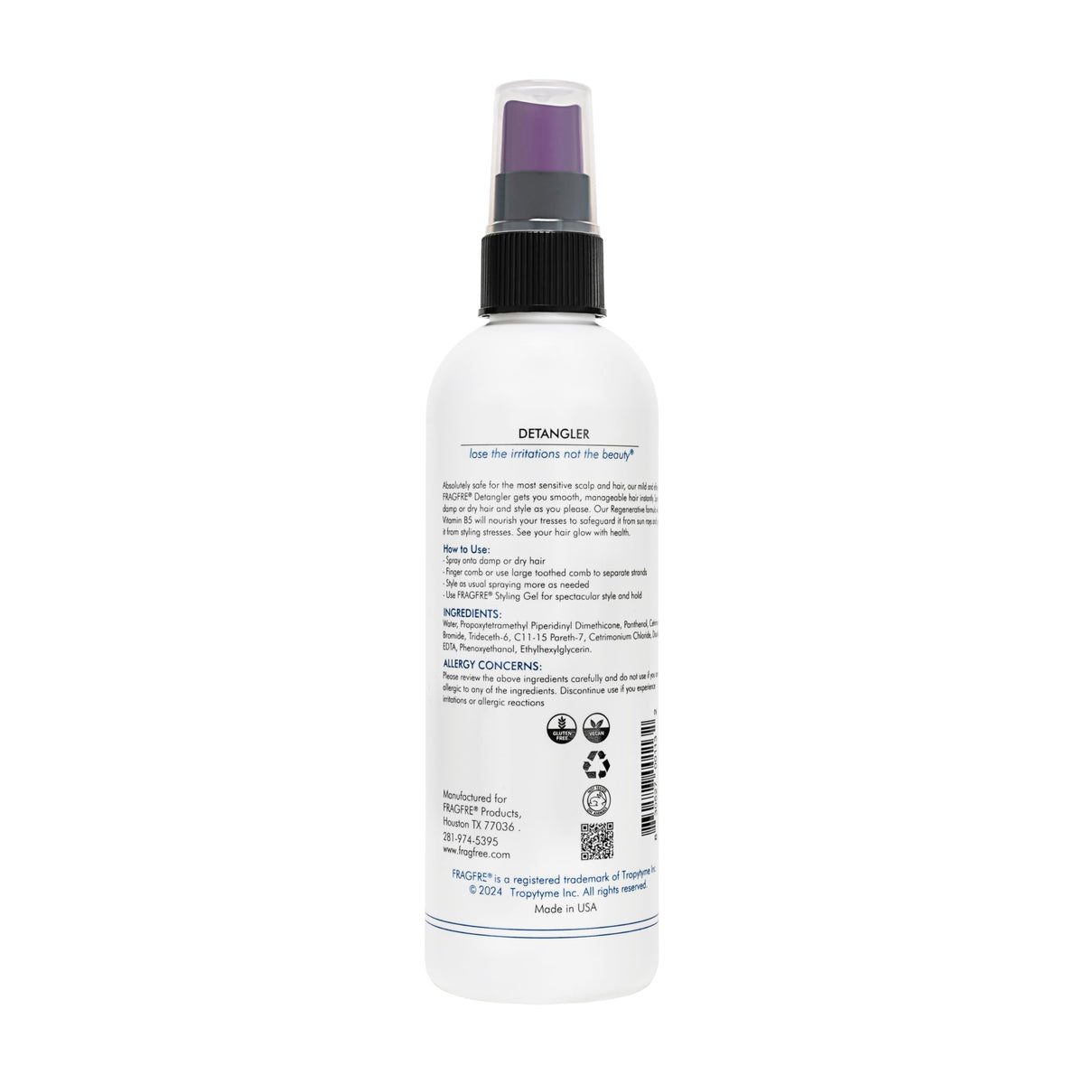 FRAGFRE packaging in bathroom lifestyle promoting daily gentle care