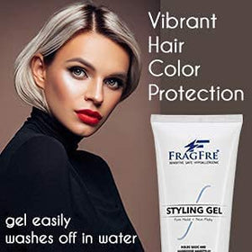 FRAGFRE slick-back men hairstyle, illustrates firm sculpted hold benefit