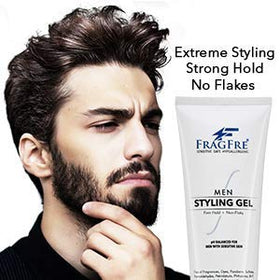 FRAGFRE styled spike hairstyle in lifestyle scene showing long-lasting hold