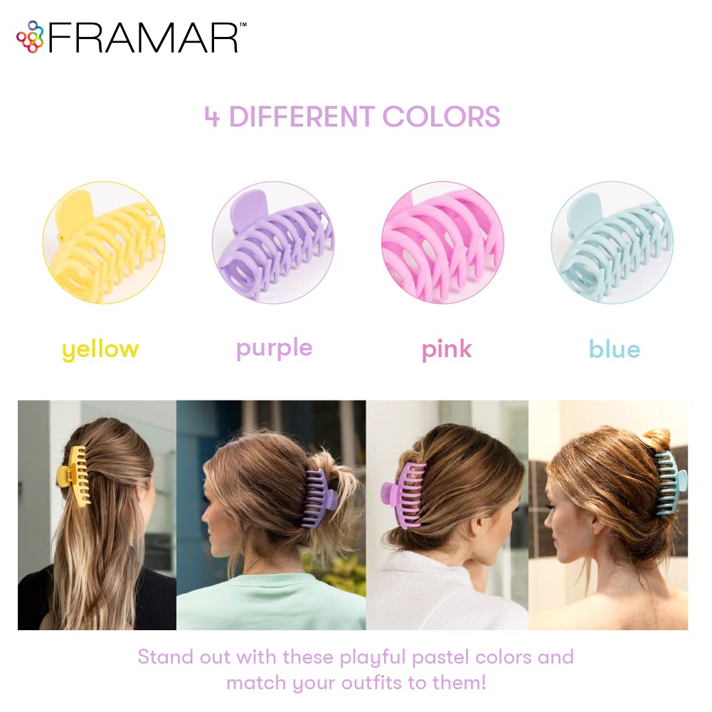 framar pastel clips styled with outfit showing fashionable everyday accessory