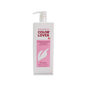 Framesi color lover front bottle showing label and benefit for vibrant hair
