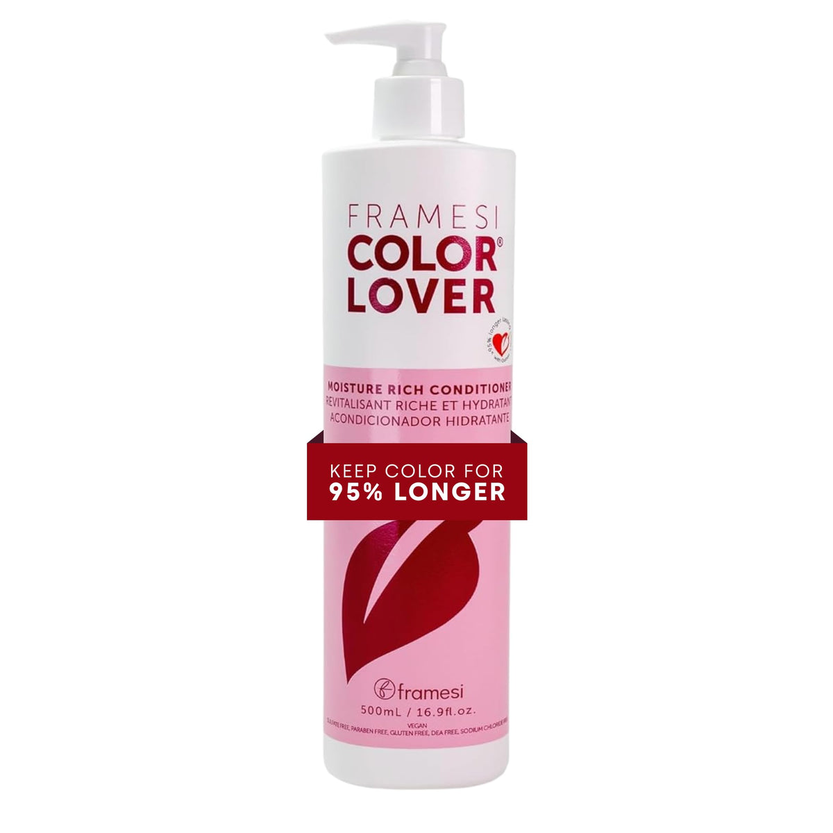 Framesi Color Lover front packaging showing bottle and label for clear identification and benefit