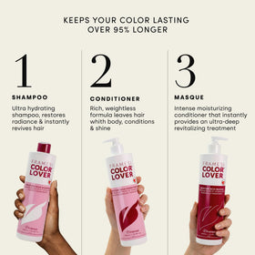 Framesi conditioner being applied in shower promoting detangling benefit