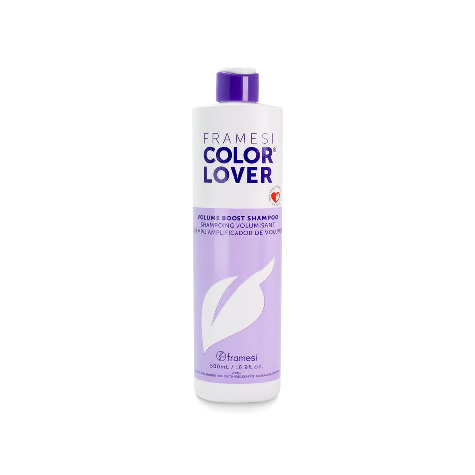 Framesi bottle front packaging showing label and volumizing benefit