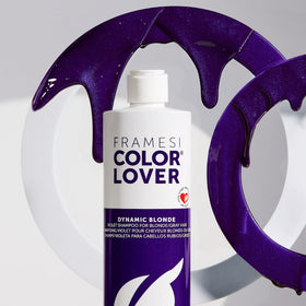 framesi pouring purple shampoo texture for toning benefit