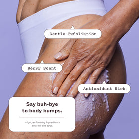 frank body scrub on hand demonstrating spreadability and smooth finish