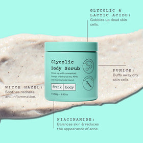 frank body close-up of pumice texture demonstrating effective exfoliation