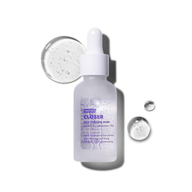 FRANKLY Closer Serum front packaging showing sleek bottle and logo, promising clean formulation