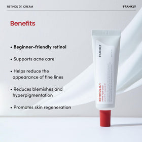 FRANKLY ingredient label photo emphasizing ceramides and ginseng benefits