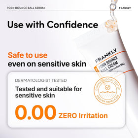 FRANKLY ingredient label close-up, emphasizes transparency and formulation