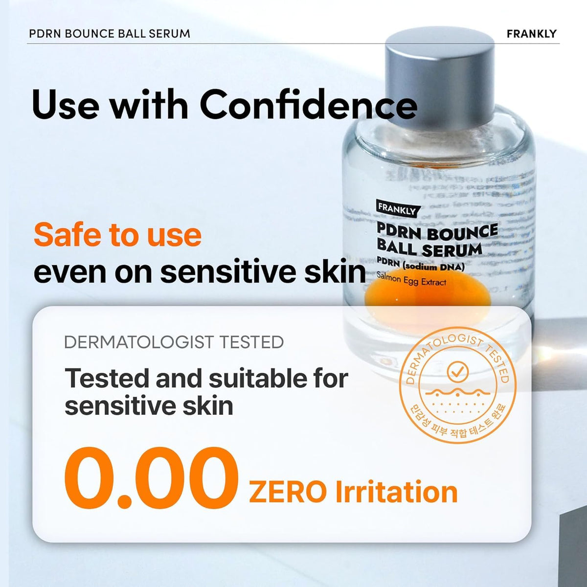 FRANKLY layered under foundation showing makeup-friendly, non-sticky base