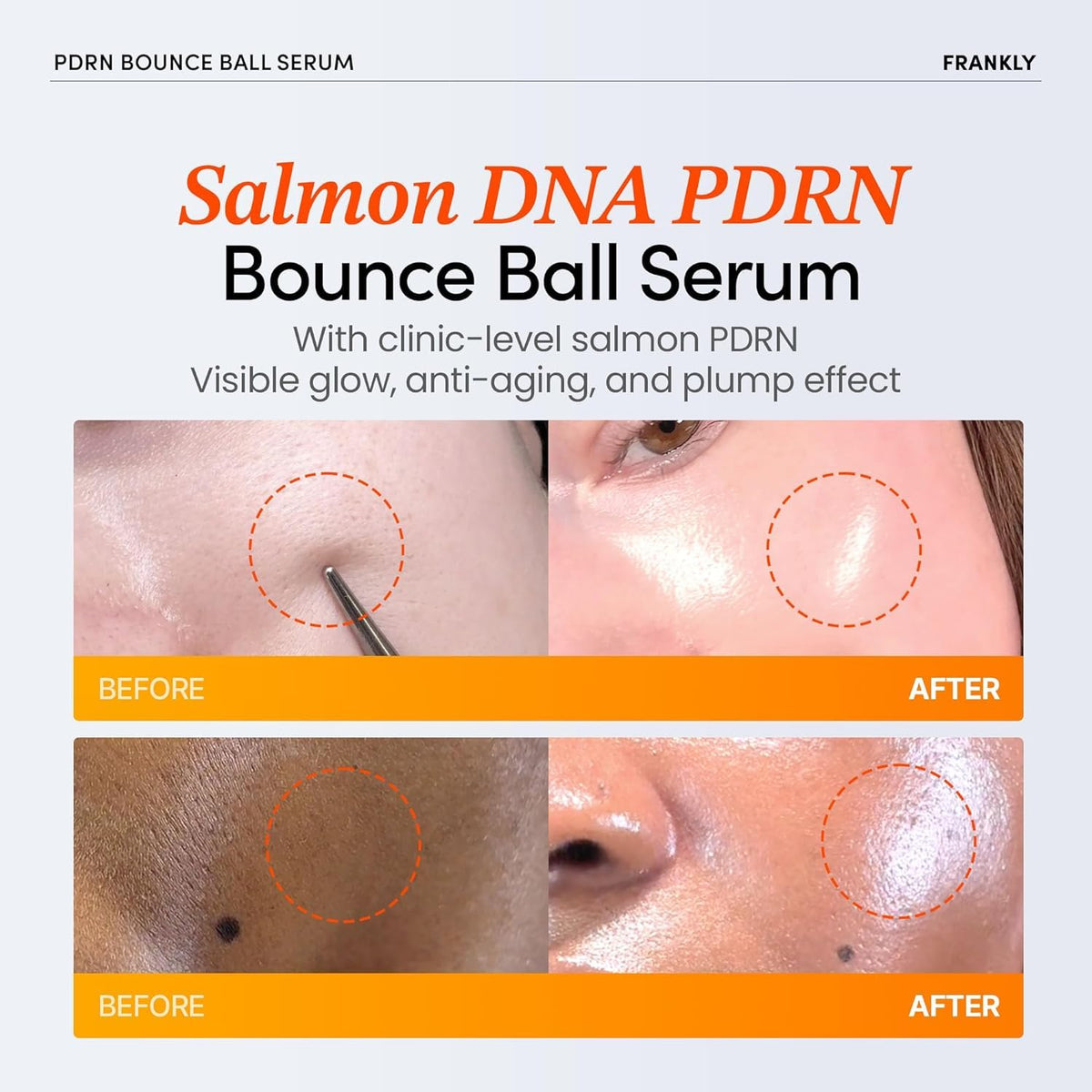 FRANKLY texture close-up of serum absorbing quickly for lightweight hydration