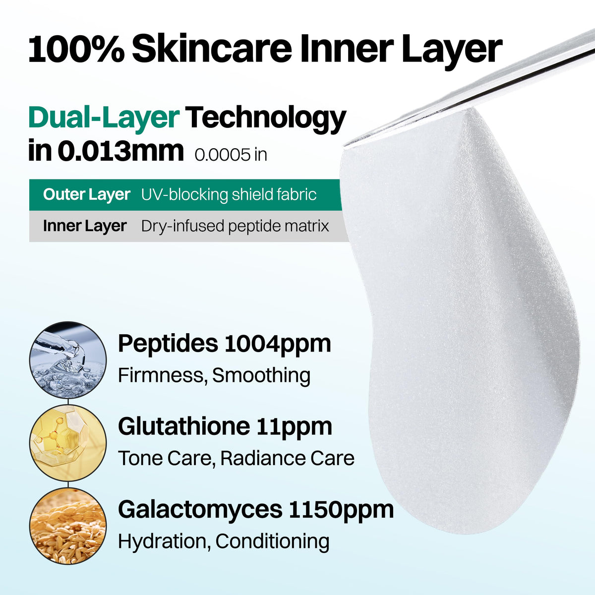FRANZ label close-up showing peptide ingredient information and benefit