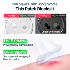 FRANZ application steps demonstrating easy peel-and-press for secure adhesion