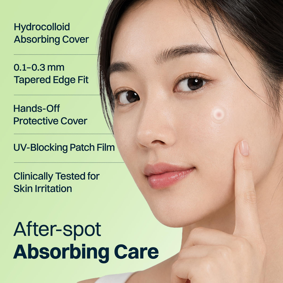 FRANZ detailed hydrocolloid core texture illustrating absorbent action