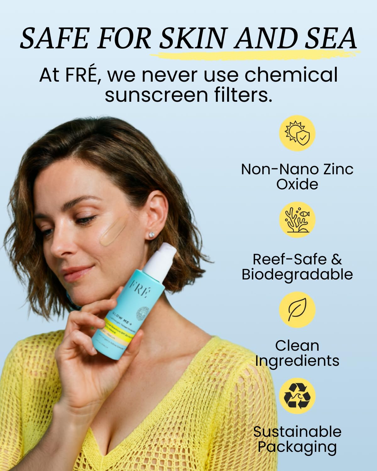 FRÉ in bathroom lifestyle scene for everyday routine and convenience