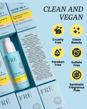 FRÉ reef-safe ingredients arranged responsibly, ocean-friendly benefit