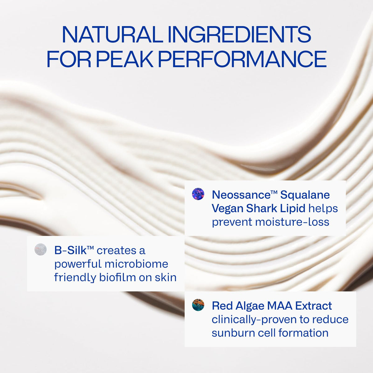 Freaks of Nature applied on forearm demonstrating quick absorption and visible hydration