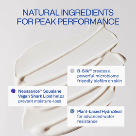 Freaks of Nature applied on skin demonstrating non-greasy finish