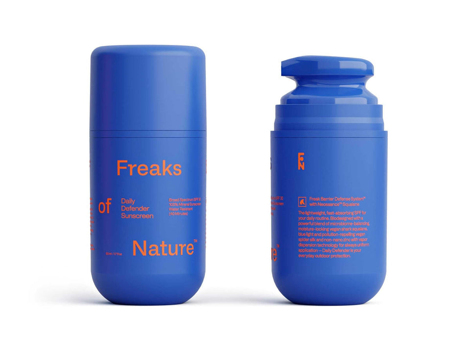 Freaks of Nature front packaging showing product and SPF 30 benefit