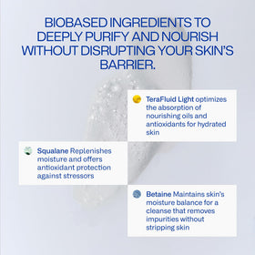 Freaks of Nature gel texture close-up illustrates gentle, effective cleansing