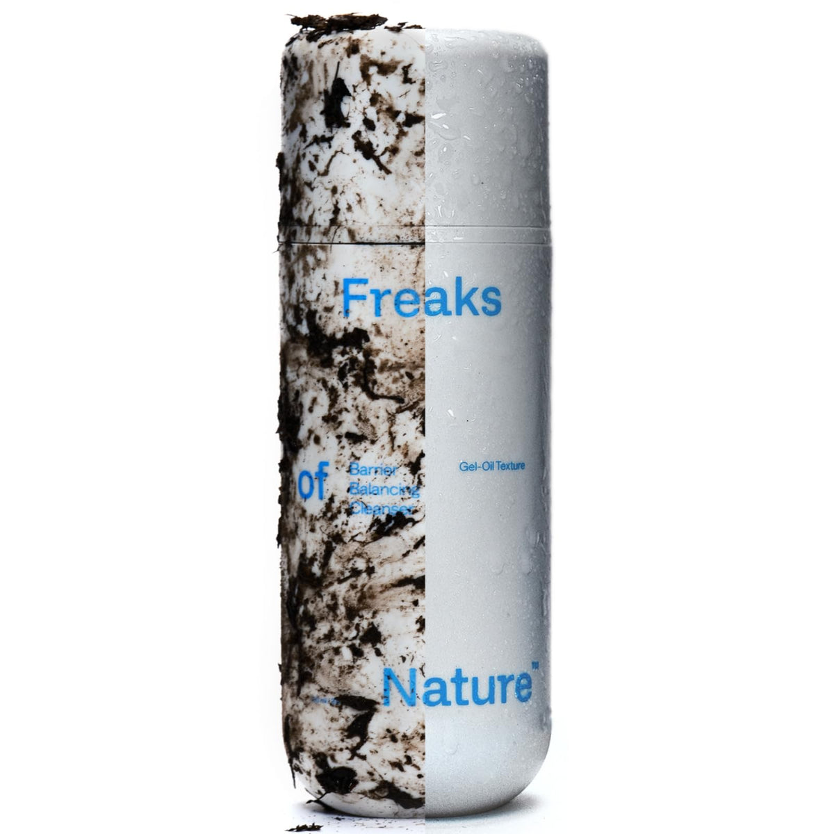 Freaks of Nature 3.4 fl oz bottle next to everyday items for scale