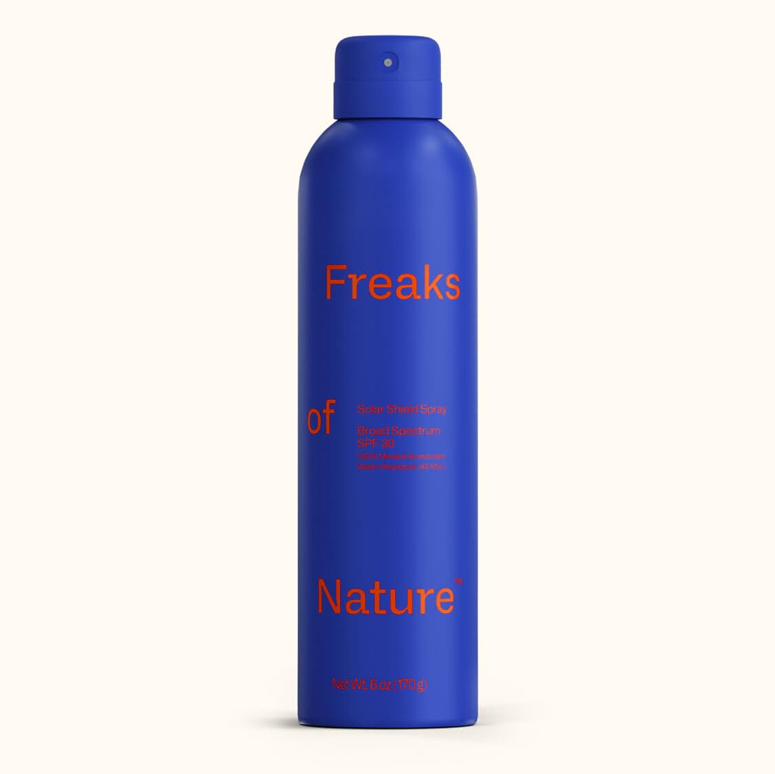 Freaks of Nature front packaging showing label and SPF 30 benefits