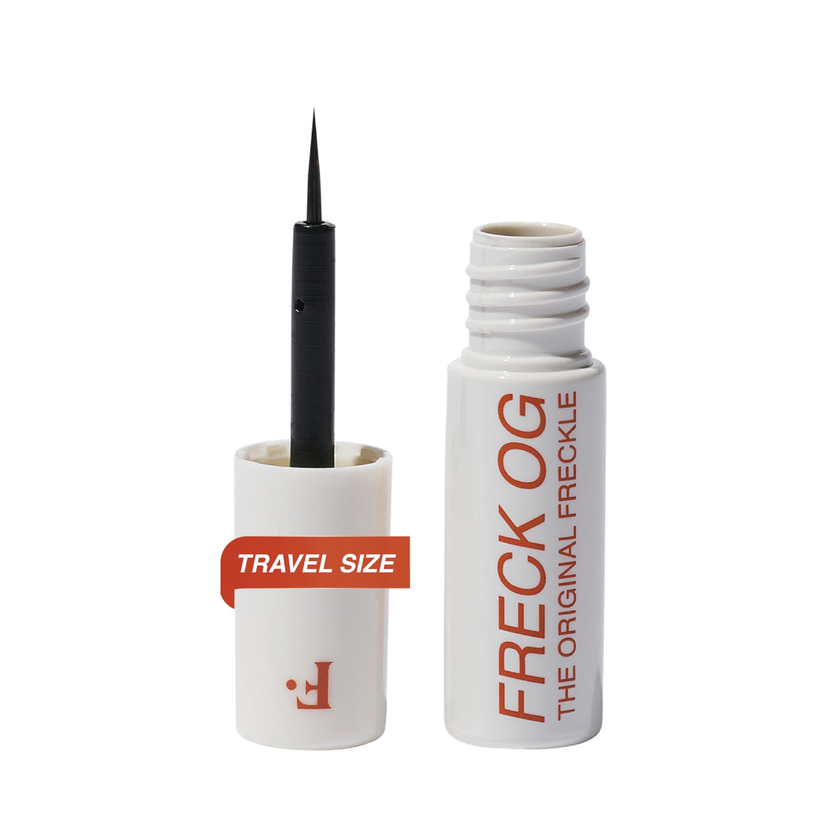 Freck Beauty Freck OG mini front packaging showing compact travel benefit