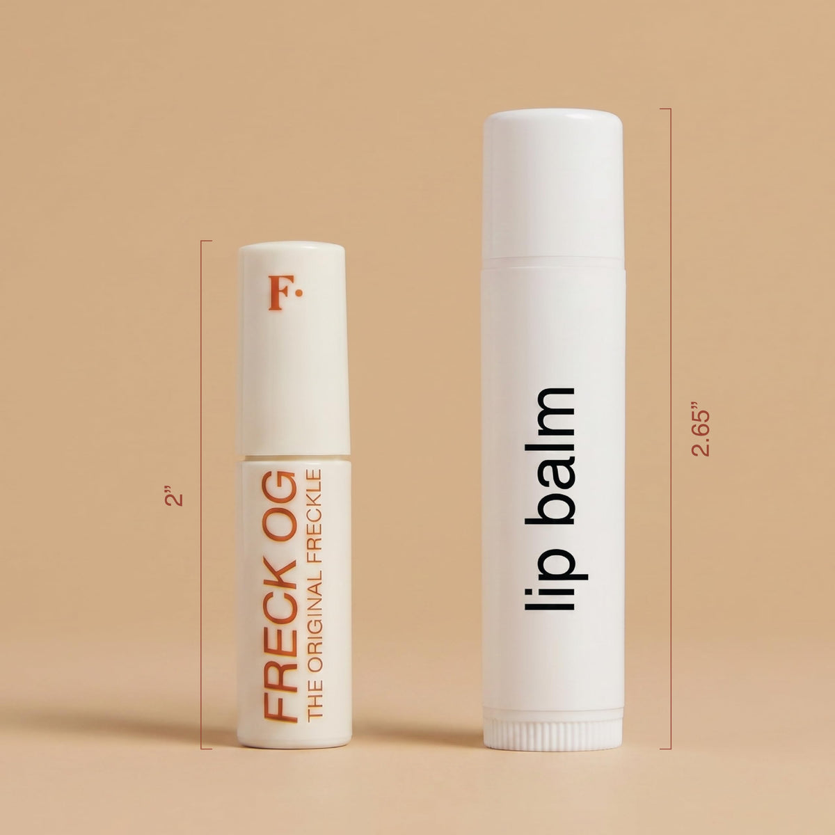 Freck Beauty Freck OG mini in hand demonstrating portable size benefit