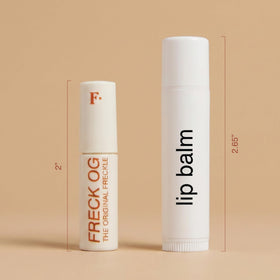 Freck Beauty Freck OG mini in hand demonstrating portable size benefit