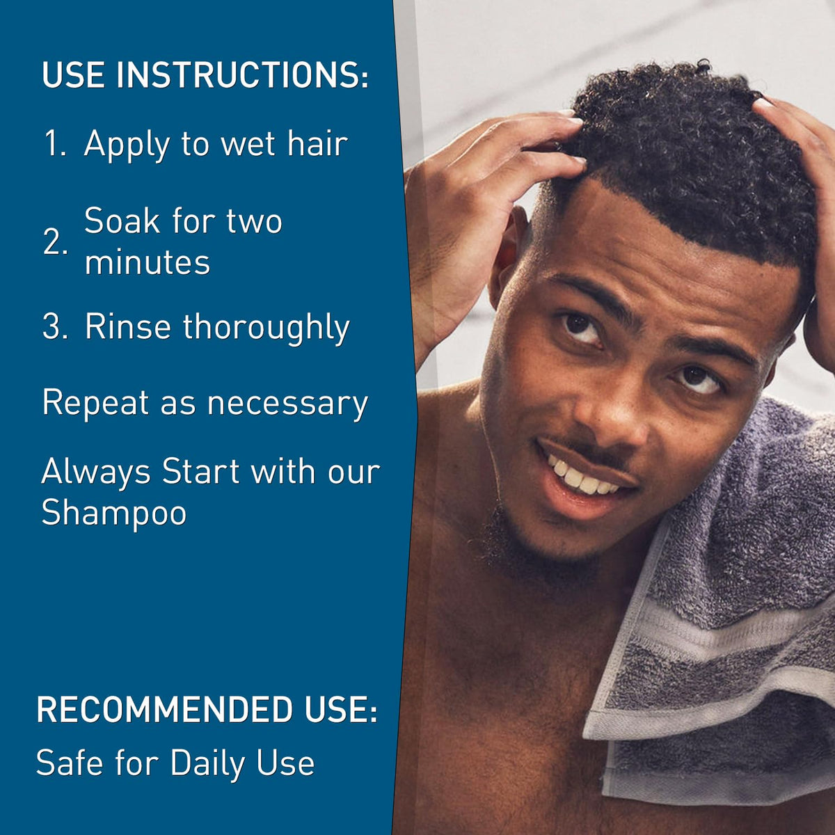 Frederick Benjamin results on curly hair showing definition and natural shine after conditioning