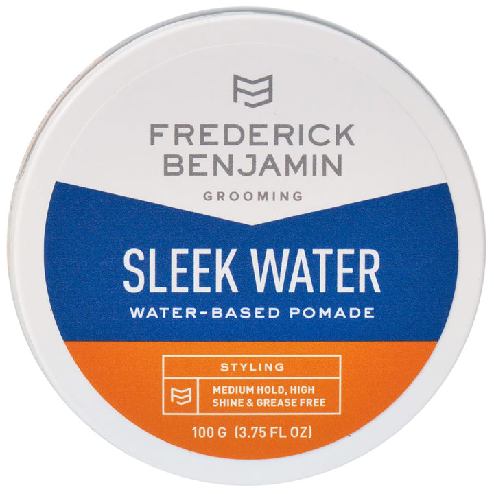 Frederick Benjamin front jar shot showing label and sleek packaging benefit: clear brand presentation