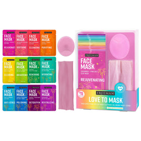 Freeman front packaging of Love to Mask set showing contents and benefits