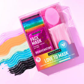 Freeman charcoal and black sugar ingredients highlighting detox and exfoliate benefits