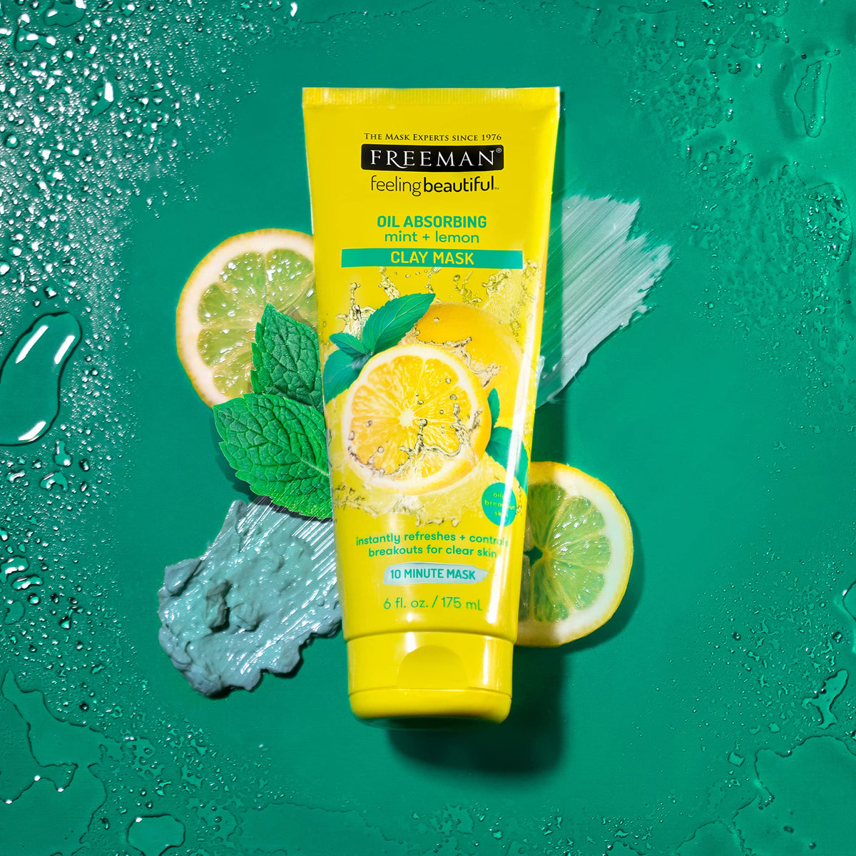 Freeman label and ingredients panel showing clean, vegan, cruelty-free benefits