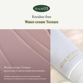 FREEMOMENT ingredient panel with wheat protein and cypress water benefits