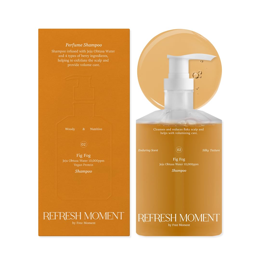 FREEMOMENT front packaging showing 16.9 fl oz bottle and fig-fog scent benefit
