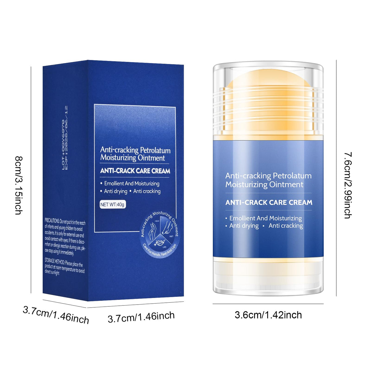 FREEORR used on elbow and knee illustrating multi-area moisturizing and protection
