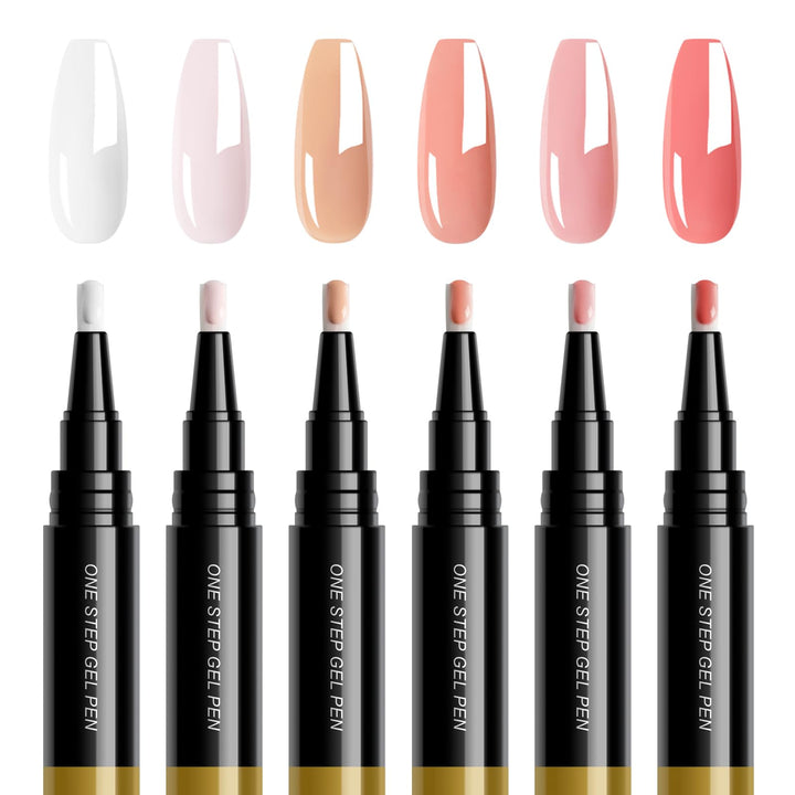 FREEORR front packaging showing six nude gel pens and benefits of convenience