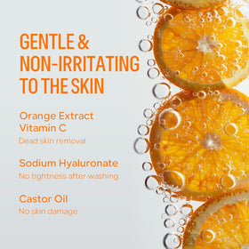 FREEORR close-up of gel texture highlighting gentle exfoliation