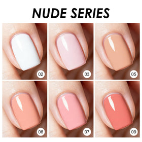 FREEORR six nude shades with open pens showing color range and versatility