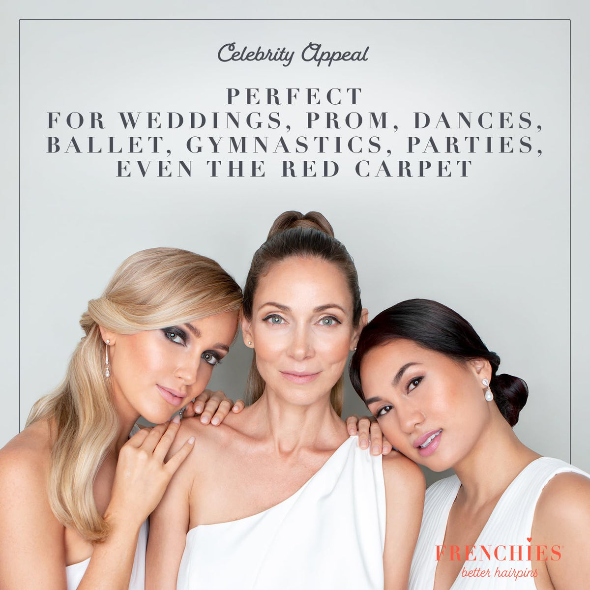 Frenchies used in bridal updo illustrating discreet professional finish