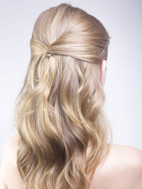 Frenchies used in bridal updo showing professional finish benefit
