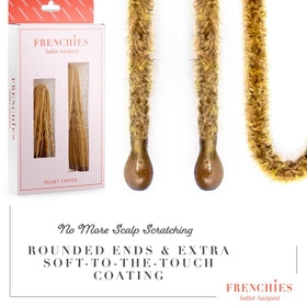 Frenchies rounded tip detail showing no-poke comfort benefit