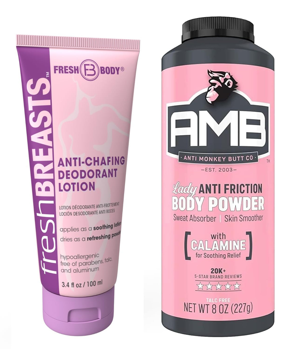 Fresh Body FB Fresh BREASTS front packaging showing compact bottle and travel-ready benefit